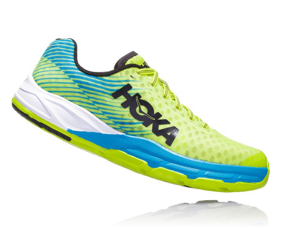 Hoka One One ランニングシューズ メンズ 緑/青 - Carbon EVOロケット - AU2743109